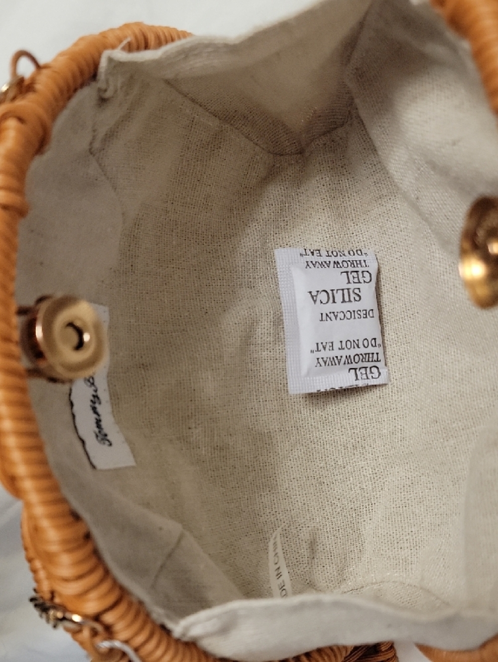 Tommy Bahama Woven Elephant Crossbody Bag in Natural Brown NWT - Picture 3 of 5